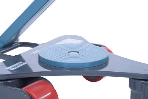Steel Multi Direction Machinery Skate 15 In. Length x 13 In. Width x 4-7/16 In. Height 4,400 Lb. Capacity Blue and Gray