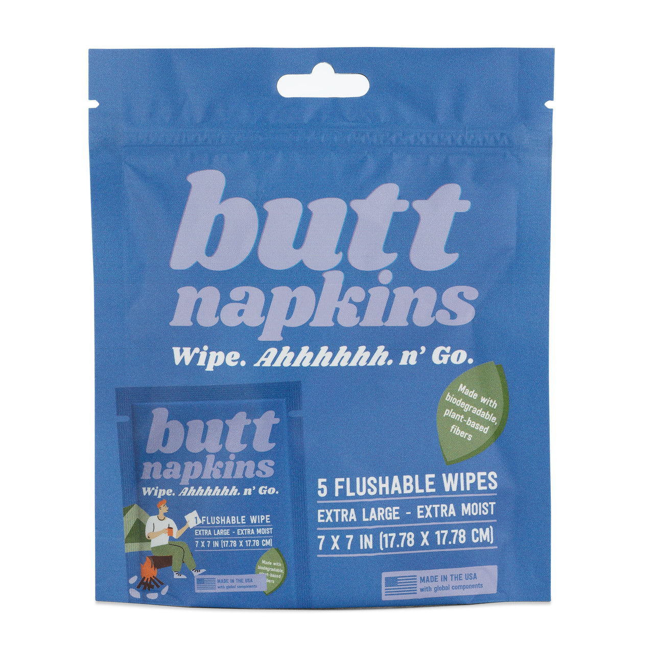 Camping Butt Napkins (5 Pack)