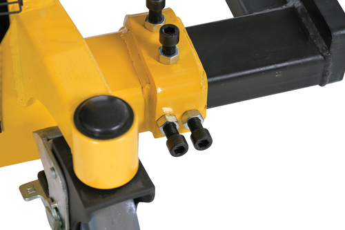 Steel Manual Stacker Adjustable Forks/Legs 2,200 Lb. Capacity Black