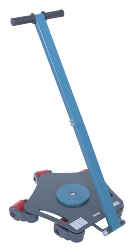 Steel Multi Direction Machinery Skate 18 In. Length x 17-1/2 In. Width x 4-7/16 In. Height 8,800 Lb. Capacity Blue and Gray