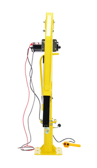 Thumbnail for Steel DC Powered Winch Truck Jib Crane 500 Lb. Extended Capacity Yellow