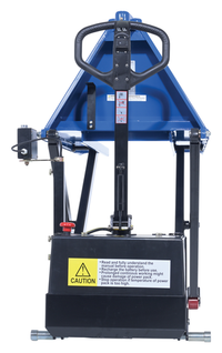 Thumbnail for Steel DC Powered Tote Lift Photo Eye 62-1/4 In. x 29 In. x 51-1/4 In. 3000 Lb. Capacity Blue