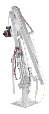 Thumbnail for Galvanized Steel DC Powered Winch Truck Jib Crane 500 Lb. Extended Capacity Gray