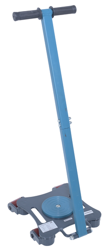 Steel Multi Direction Machinery Skate 12 In. Length x 12 In. Width x 3-1/2 In. Height 2,200 Lb. Capacity Blue and Gray