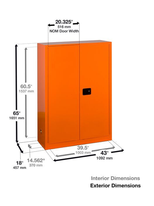 Justrite Emergency Preparedness Cabinet with PowerPort