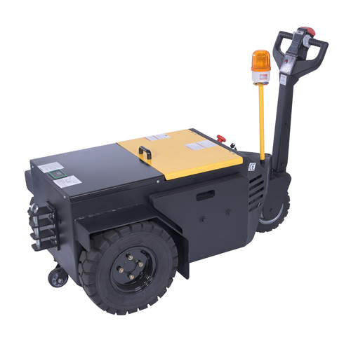 Steel Heavy Duty Electric Powered Tugger 12,000 Lb. Pulling Capacity Yellow