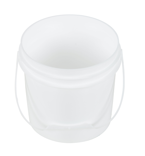 Pail w/ Plastic Handle -White - 1 Gallon