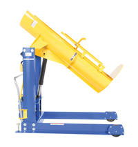 Thumbnail for Steel DC Powered Portable Hydraulic Drum Dumper 48 In. Dump Height 1,000 Lb. Capacity Blue / Yellow
