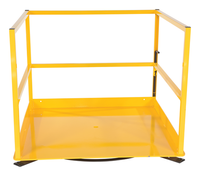 Thumbnail for Steel Rotating Mezzanine Safety Gate System 53 In. x 53 In. x 42-3/16 In. 5,000 Lb. Capacity Yellow