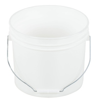 Thumbnail for Pail w/ Steel Handle - White - 2 Gallon