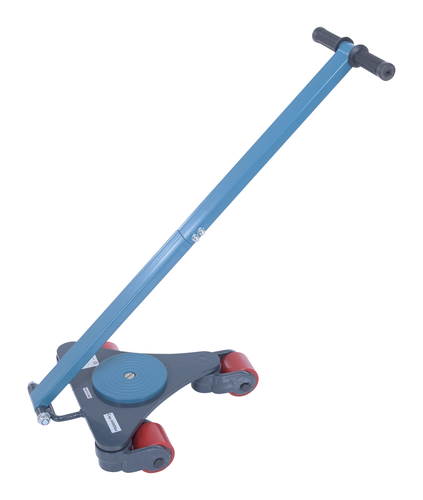 Steel Multi Direction Machinery Skate 15 In. Length x 13 In. Width x 4-7/16 In. Height 4,400 Lb. Capacity Blue and Gray