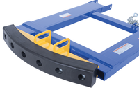 Thumbnail for Steel Fork Truck Hook Base 32 In. Length With Steel/Rubber Push Bumper-Attachment to 2 In. Receiver 15 In. x 28 In. x 5-3/4 In Blue/Yellow