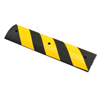 Thumbnail for 4 ft Easy Rider® Speed Bump, Recycled Rubber, Yellow/Black - GNRS2411YB