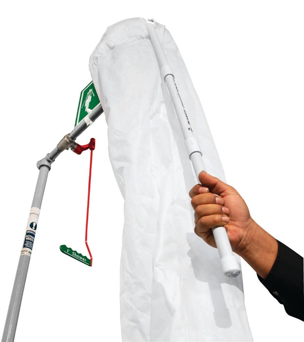 Hughes Safety Shower Test Kit with Bucket and Shower Sock