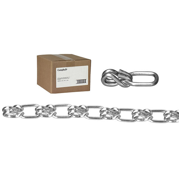 Campbell® Lock Link Single Loop Chain, #1/0, Wrapped, 100', 1/Each
