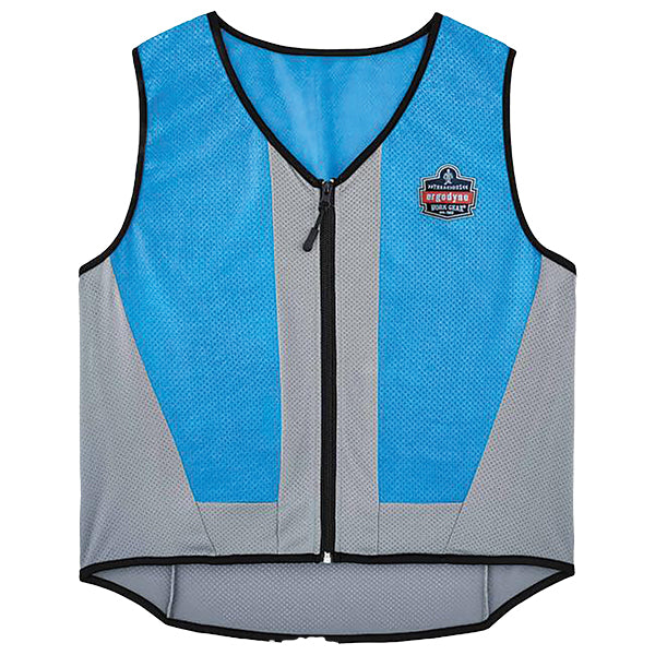 Ergodyne® Chill-Its® 6667 Wet Evaporative Cooling Vest, Medium, Blue, 1/Each