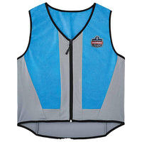 Thumbnail for Ergodyne® Chill-Its® 6667 Wet Evaporative Cooling Vest, Medium, Blue, 1/Each
