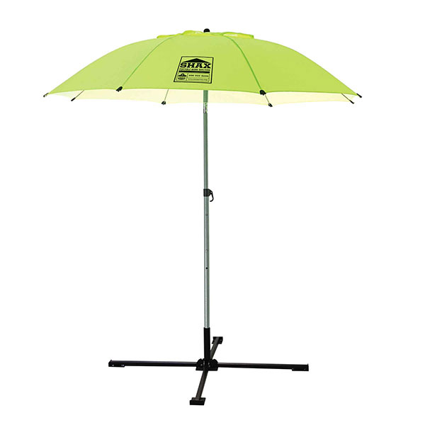 Ergodyne® Shax® 6100 Industrial Umbrella, Lime, 1/Each