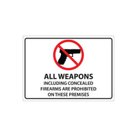 Thumbnail for ZING Concealed Carry Sign, 7X10- Model 1825A