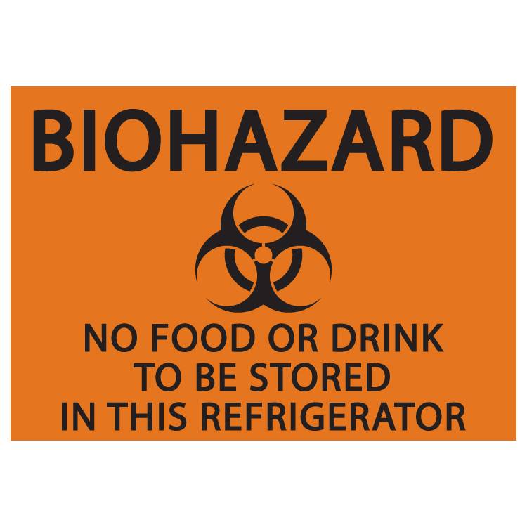 ZING Biohazard Label, 5X7, 2/PK- Model 1916S