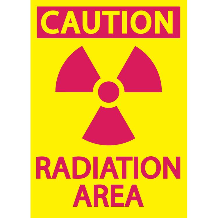 ZING Safety Sign, RADIATION, 10X7- Model 1925S