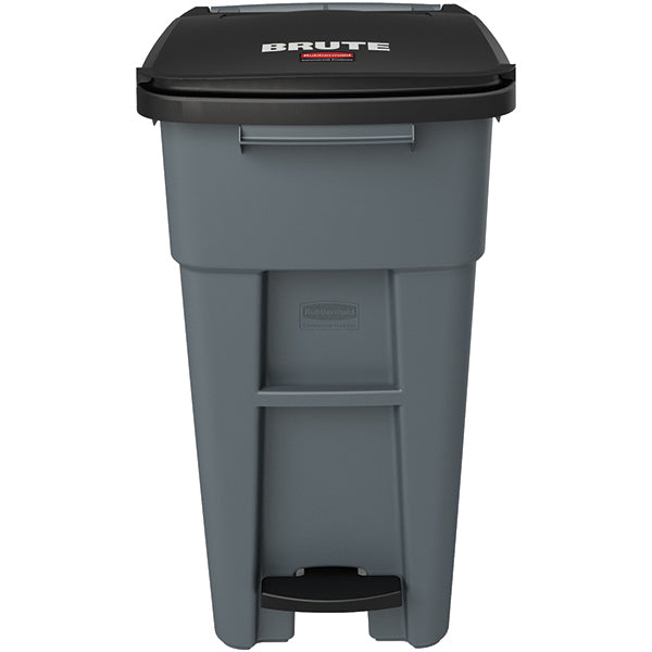 Rubbermaid® Brute® Step-On Rollout w/o Casters, Gray, 1/Each
