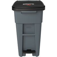Thumbnail for Rubbermaid® Brute® Step-On Rollout w/o Casters, Gray, 1/Each