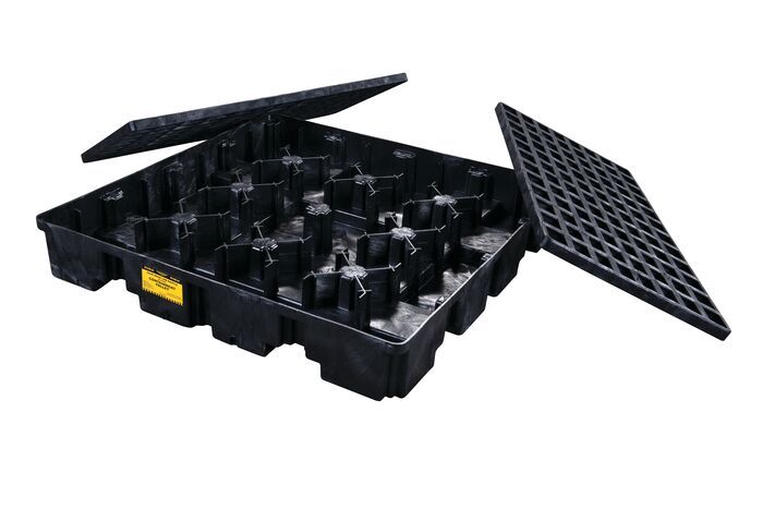 4-Drum Containment Platform Black