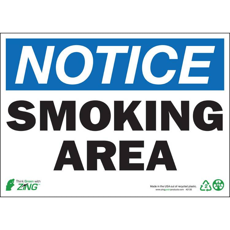 ZING Eco Safety Sign, Notice, 10X14- Model 2135S