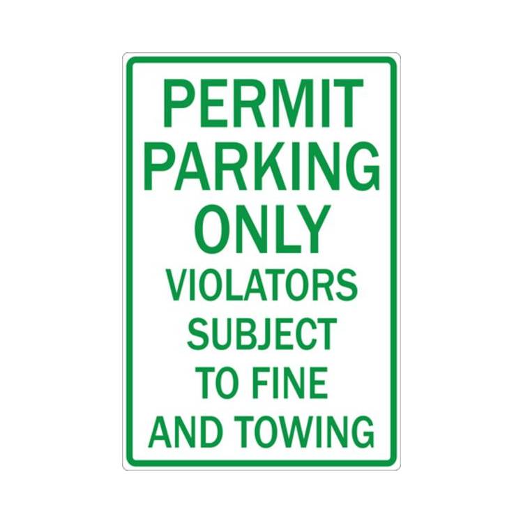 ZING Eco Parking Sign, 18X12, EGP- Model 2283