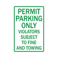 Thumbnail for ZING Eco Parking Sign, 18X12, EGP- Model 2283