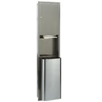 Thumbnail for Bradley Bx Semi-Recessed 12 Gallon Stainless Steel Towel/Waste Unit