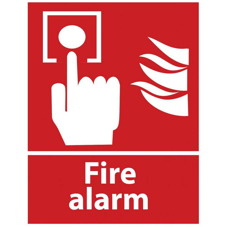 ZING Safety Sign, FIRE ALARM, 14x10- Model 2904