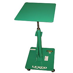 Lexco Foot Operated Hydraulic Lift Table - 16" x 16" Table with 40" Raised Height