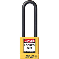 Thumbnail for ZING Padlock, Keyed Different, Yellow- Model 7054