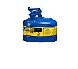 Justrite 2 1/2-Gallon Type 1 Safety Can with Funnel - Blue