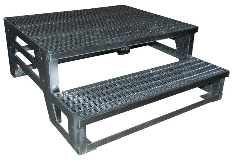 48" x 36" Aluminum Adjustable Serrated Step Mate Stand