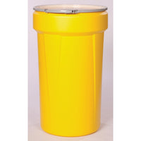 Thumbnail for Eagle 55-Gallon Open Head Drum, Yellow w/Metal Lever Lock