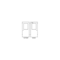 Thumbnail for Hollow Metal Doors and Frames - Model HD30x84-1.5-H-LH-CYL