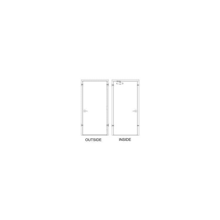 Hollow Metal Doors and Frames - Model HD30x80-3-P-LHR-CYL