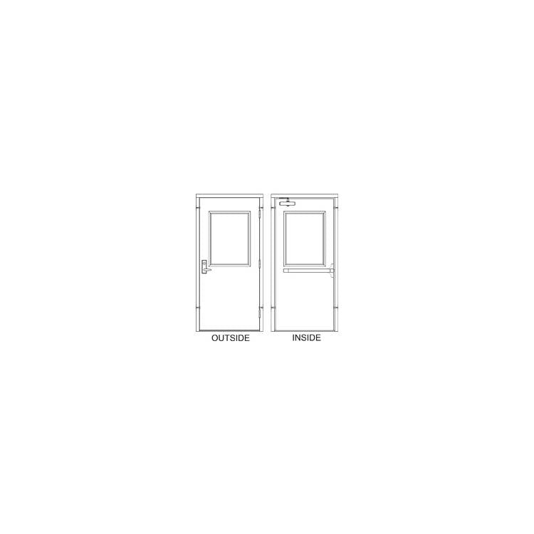 Hollow Metal Doors and Frames - Model HD30x84-1.5-H-RHR-RIM