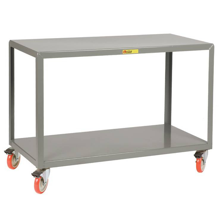 Little Giant 30" x 60" Mobile Table w/ 2 Shelves & Brake