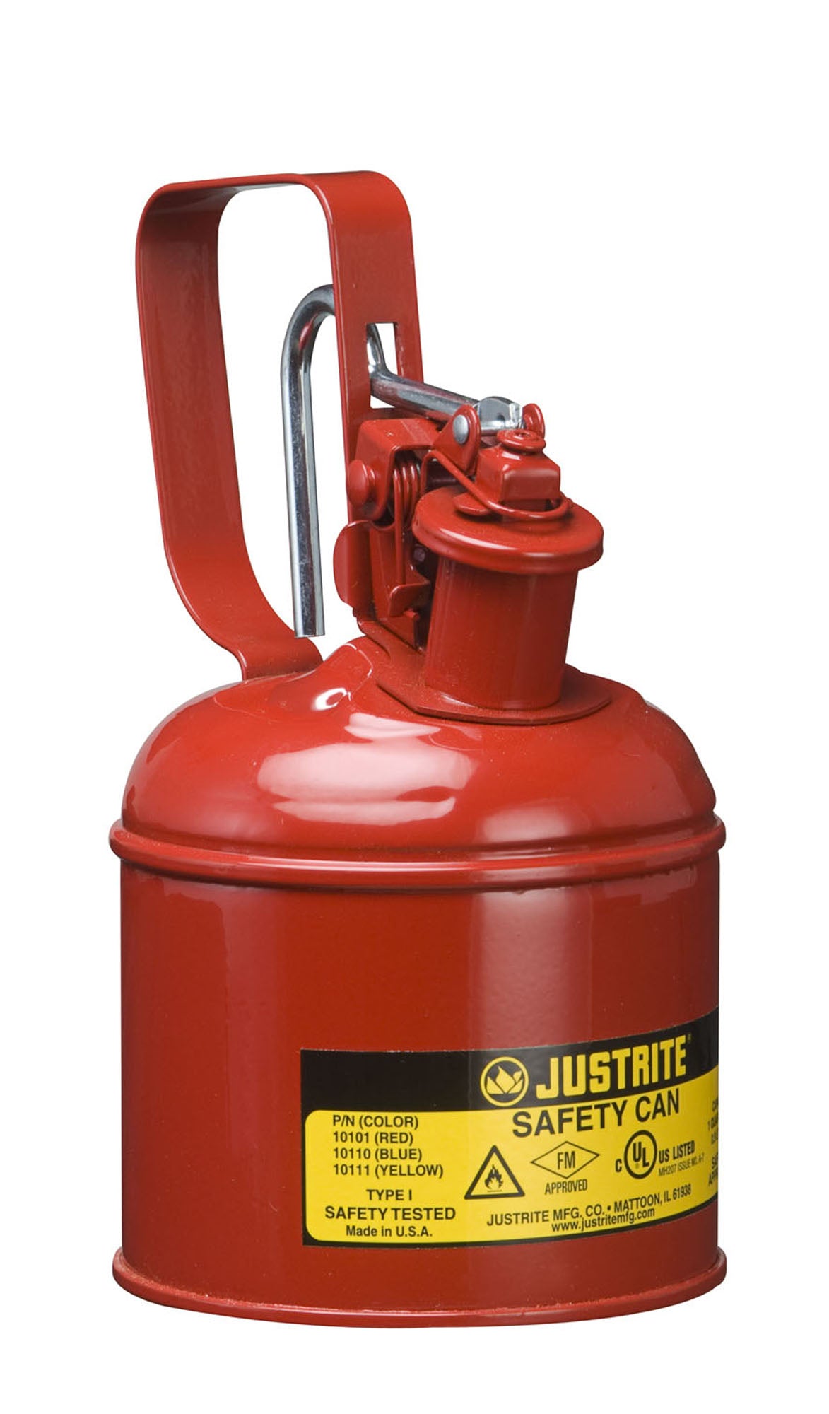 Justrite 1-Quart Steel Type I Safety Can