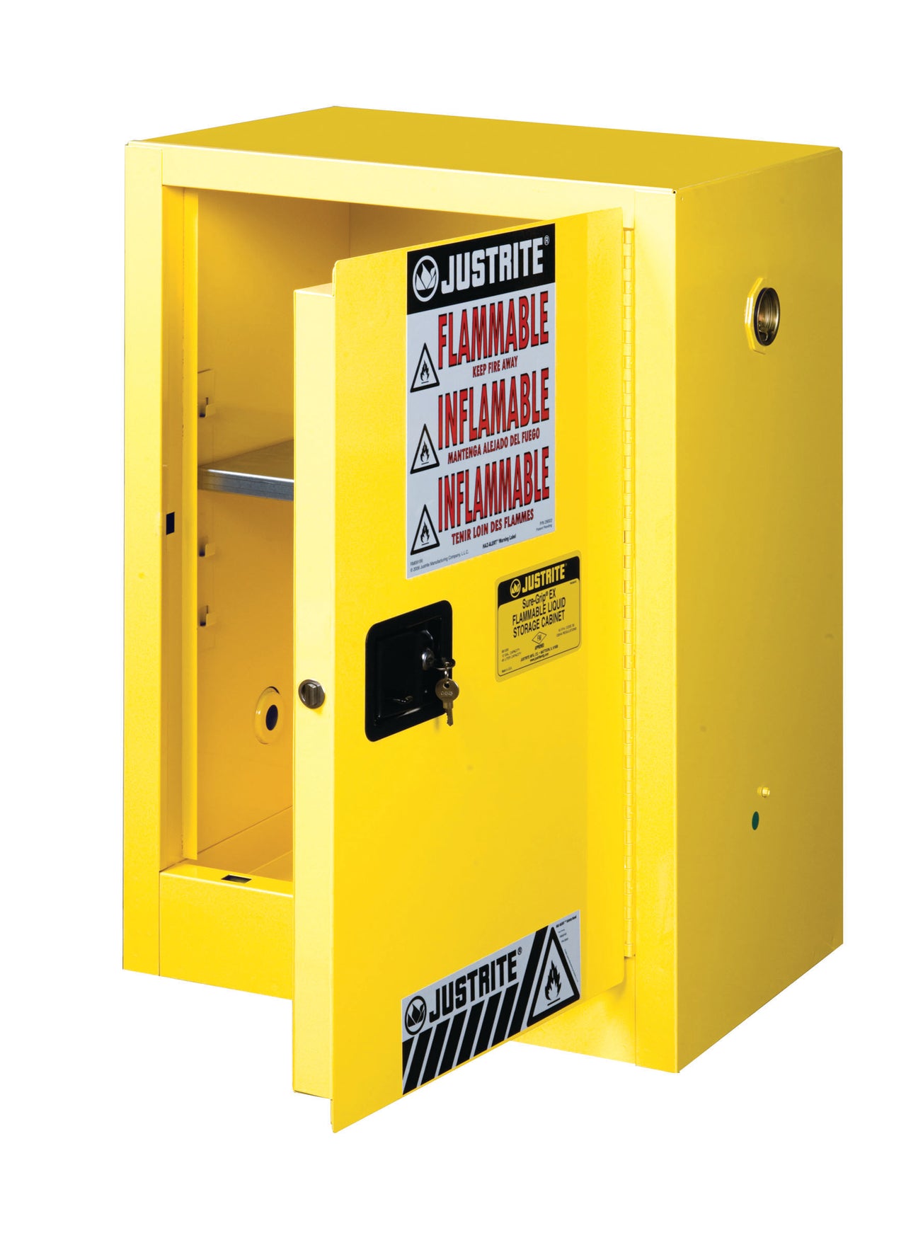 Justrite EX 12-Gallon Manual Close Safety Storage Cabinet