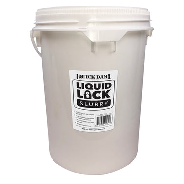 Quick Dam Liquid Lock Slurry 5 Gal, with Scoop, Treats 770 Glns