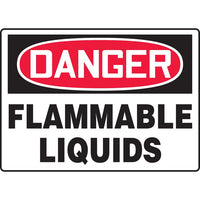 Thumbnail for Danger Flammable Liquids Sign - Model MCHD09BVS