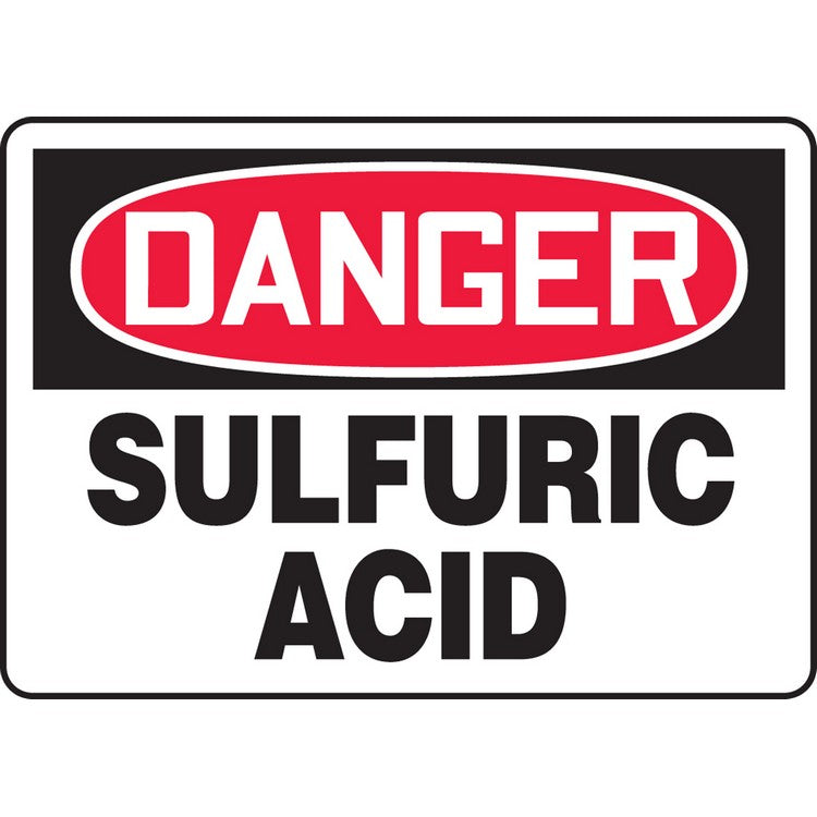 DangerSulfuric Acid Sign - Model MCHL077VS