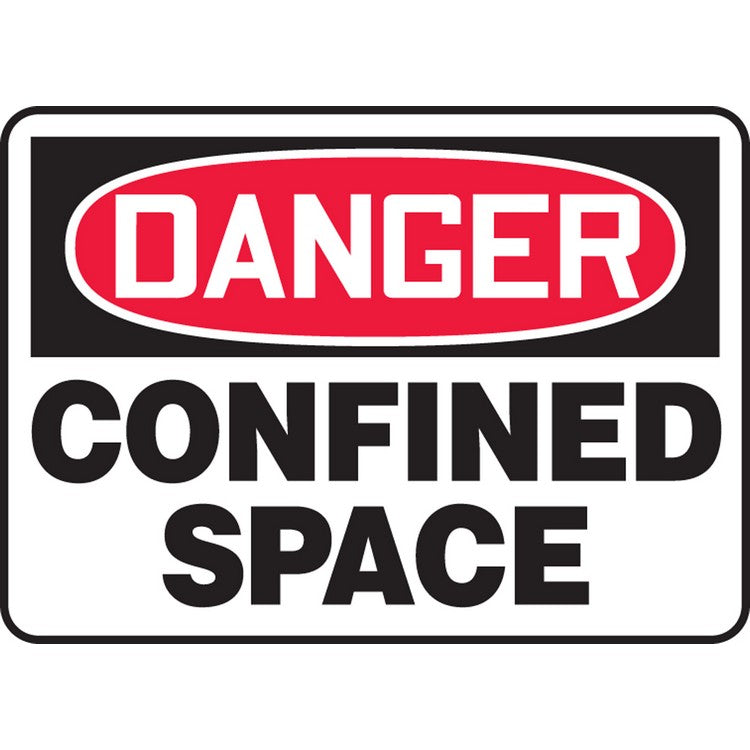 Danger Confined Space Sign - Model MCSP002VA