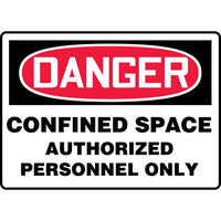 Thumbnail for Danger Confined Space Authorized Personnel Only - Model MCSPD07BVA