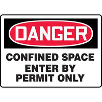 Thumbnail for Danger Confined Space Enter By Permit Only - Model MCSPD40BVP